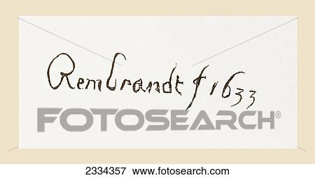 Signature Of Rembrandt Harmenszoon Van Rijn Dated 1633. Dutch Artist And Etcher. From Histoire Des Peintres De Toutes Les ÉColes, ÉCole Hollandaise, Published 1863. View Large Photo Image Stock Photo - Signature Of Rembrandt Harmenszoon Van Rijn Dated 1633. Dutch Artist And Etcher. From Histoire Des Peintres De Toutes Les ÉColes, ÉCole Hollandaise, Published 1863.. Fotosearch