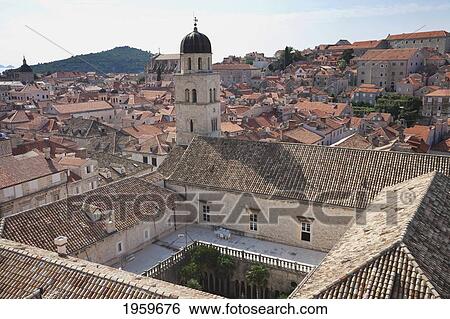 Sigurata Church From The City Walls, Dubrovnik, Dubrovnik-Neretva, Croatia View Large Photo Image Stock Photograph - Sigurata Church From The City Walls, Dubrovnik, Dubrovnik-Neretva, Croatia. Fotosearch