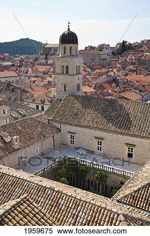 Sigurata Church From The City Walls, Dubrovnik, Dubrovnik-Neretva, Croatia View Large Photo Image Stock Photography - Sigurata Church From The City Walls, Dubrovnik, Dubrovnik-Neretva, Croatia. Fotosearch