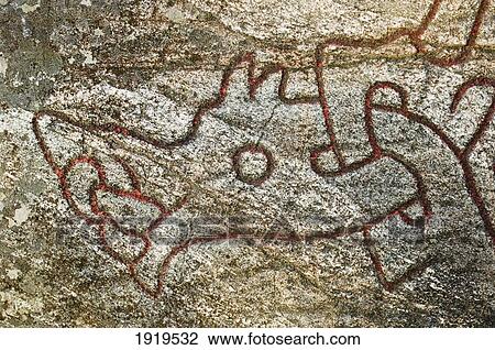 Stock Image - Sigurd Rock Carving, Ramsund, Eskilstuna Municipality, Sweden. Fotosearch