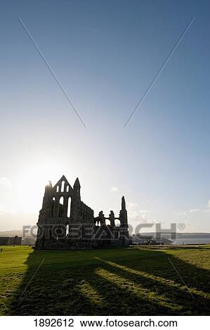 Silhouette Abbey Ruins, Sunset View Large Photo Image Stock Image - Silhouette Abbey Ruins, Sunset. Fotosearch