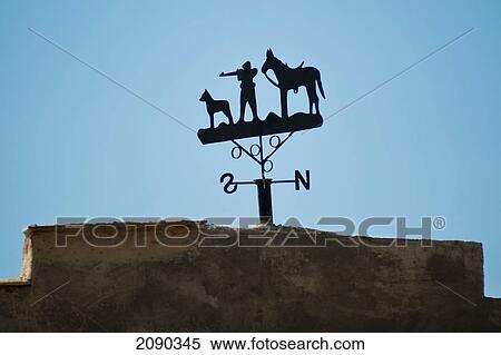 Stock Photography - Silhouette Of A Hunter With Dog And Horse, Laguardia, Basque Country, Spain. Fotosearch