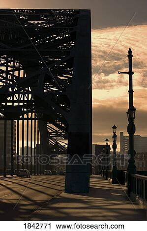 Silhouette Of Bridge; Newcastle Upon Tyne, Tyne And Wear, England, Uk View Large Photo Image Stock Image - Silhouette Of Bridge; Newcastle Upon Tyne, Tyne And Wear, England, Uk. Fotosearch