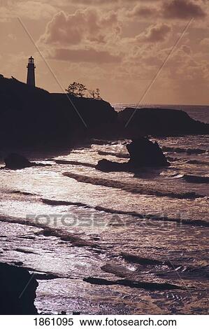 Stock Photography - Silhouette Of Lighthouse. Fotosearch