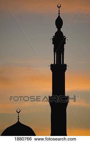 Silhouette Of Mosque At Dawn View Large Photo Image Stock Photograph - Silhouette Of Mosque At Dawn. Fotosearch