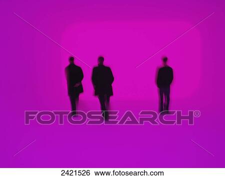 Silhouette of three businessmen on a bright pink background; London, England View Large Photo Image Stock Photograph - Silhouette of three businessmen on a bright pink background; London, England. Fotosearch