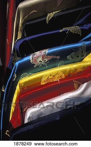 Silk Kimonos In Silk Alley, Close Up View Large Photo Image Stock Photo - Silk Kimonos In Silk Alley, Close Up. Fotosearch