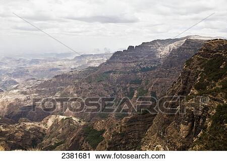 Stock Image - Simien mountains, near Debarq; Amhara region, Ethiopia. Fotosearch