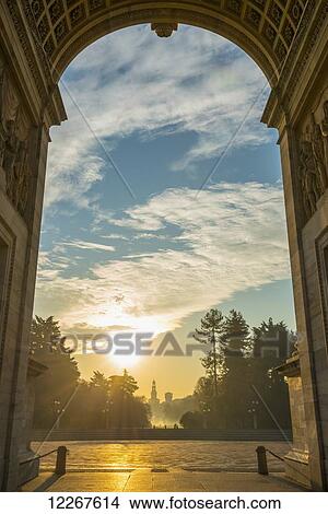 Simplon Gate with Arco della pace at sunset; Milan, Lombardy, Italy View Large Photo Image Picture - Simplon Gate with Arco della pace at sunset; Milan, Lombardy, Italy. Fotosearch