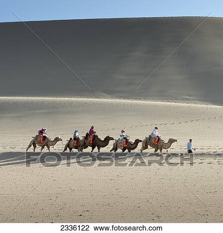 Singing Sand Dunes In The Gobi Desert; Jiuquan, Gansu, China View Large Photo Image Stock Image - Singing Sand Dunes In The Gobi Desert; Jiuquan, Gansu, China. Fotosearch