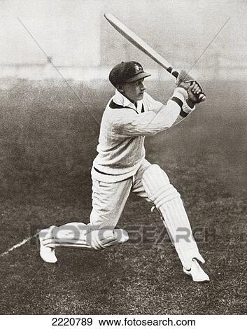 Stock Photo - Sir Donald George Bradman, 1908. Fotosearch