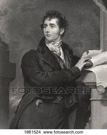 Picture - Sir Francis Burdett 5Th Baronet 1770 To 1844 English Reformist Politician Engraved By J Morrison After Sir Thomas Lawrence From The Book National Portrait Gallery Volume V Published C 1835. Fotosearch