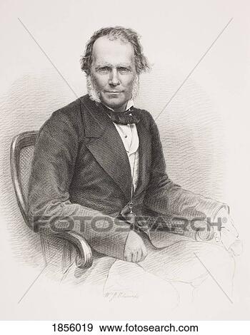 Stock Photo - Sir James Brooke 1803 - 1868. First White Rajah Of Sarawak. From The Book Gallery Of Historical Portraits Published C. 1880.. Fotosearch