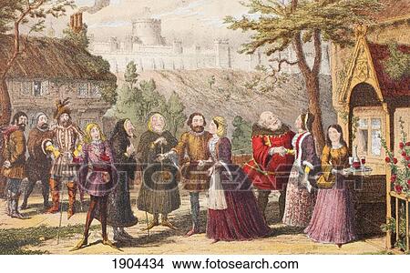 Sir John Falstaff On A Visit To His Friend Page, At Windsor. From The Merry Wives Of Windsor, By William Shakespeare. Drawn And Etched By George Cruikshank. From The Illustrated Library Shakspeare, Published London 1890. View Large Photo Image Picture - Sir John Falstaff On A Visit To His Friend Page, At Windsor. From The Merry Wives Of Windsor, By William Shakespeare. Drawn And Etched By George Cruikshank. From The Illustrated Library Shakspeare, Published London 1890.. Fotosearch