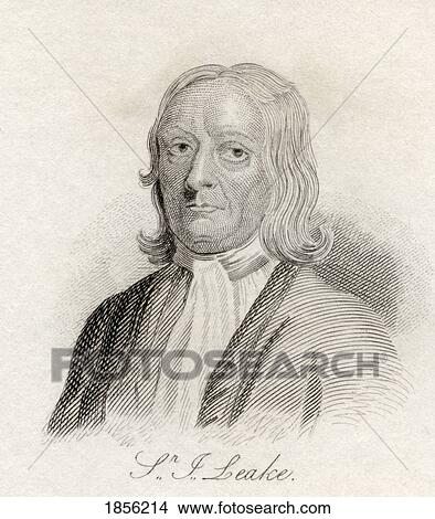 Picture - Sir John Leake 1656 - 1720. English Admiral. From The Book Crabb's Historical Dictionary Published 1825.. Fotosearch
