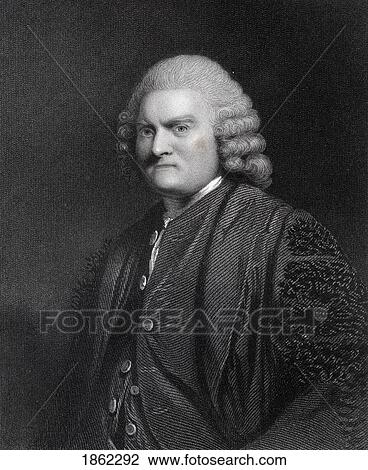 Stock Image - Sir John Pringle 1St Baronet 1707 To 1782 Scottish Physician Engraved By W H Mote After Sir J Reynolds From The Book The National Portrait Gallery Volume Ii Published C1820. Fotosearch