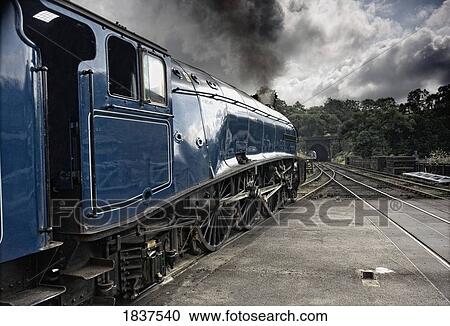 Sir Nigel Gresley Train At Grosmont; North Yorkshire, England View Large Photo Image Stock Image - Sir Nigel Gresley Train At Grosmont; North Yorkshire, England. Fotosearch