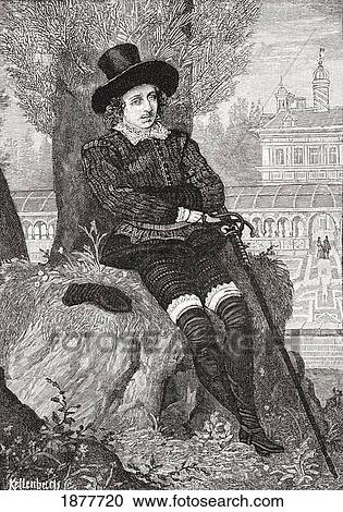 Stock Image - Sir Philip Sidney, 1554 To 1586. English Poet, Courtier And Soldier. From The Book Short History Of The English People By J. R. Green, Published London 1893.. Fotosearch