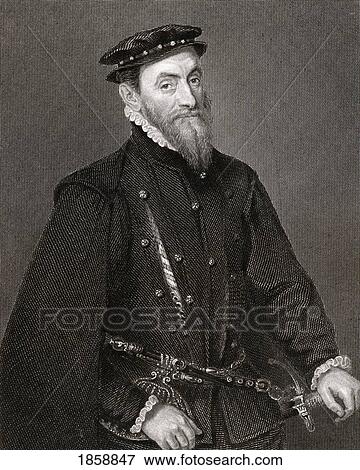 Stock Photo - Sir Thomas Gresham 1518/19-1579. English Merchant, Financier And Founder Of The Royal Exchange. From The Book ÃƒÂ¢Ã¢â€šÂ¬Ã…â€œLodgeÃƒÂ¢Ã¢â€šÂ¬Ã¢â€žÂ¢S British PortraitsÃƒÂ¢Ã¢â€šÂ¬Ã‚Â Published London 1823.. Fotosearch