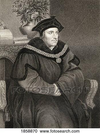 Sir Thomas More Aka Saint Thomas More, 1477-1535. English Humanist, Statesman, Chancellor Of England. From The Book “Lodge’S British Portraits†Published London 1823. View Large Photo Image Stock Image - Sir Thomas More Aka Saint Thomas More, 1477-1535. English Humanist, Statesman, Chancellor Of England. From The Book “Lodge’S British Portraits†Published London 1823.. Fotosearch
