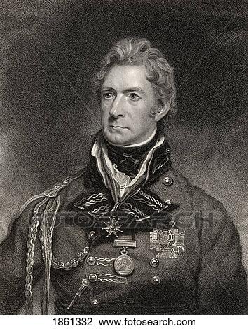 Stock Image - Sir Thomas Munro 1St Baronet 1761 To 1827 British Administrator In India Engraved By H Meyer After M A Shee From The Book National Portrait Gallery Volume Ii Published C 1835. Fotosearch