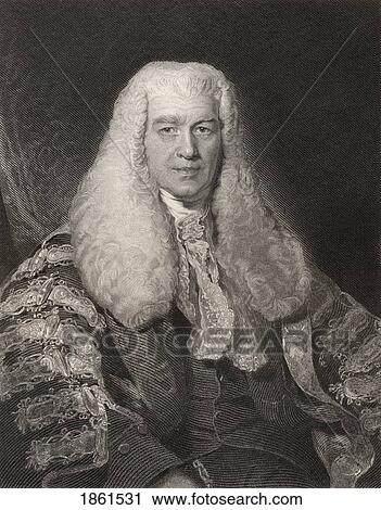 Stock Image - Sir Thomas Plumer 1753 To 1824 Master Of The Rolls Engraved By H Robinson After Sir T Lawrence From The Book National Portrait Gallery Volume Iii Published C 1835. Fotosearch