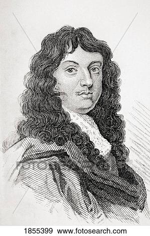 Stock Photo - Sir William Temple 1St Baronet 1628 ÃƒÂ¢Ã¢â€šÂ¬Ã¢â‚¬Å“ 1699 British Statesman And Essayist From Old England's Worthies By Lord Brougham And Others Published London Circa 1880's. Fotosearch