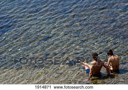 Sitting In Sea On Port Lligat Beach View Large Photo Image Stock Image - Sitting In Sea On Port Lligat Beach. Fotosearch