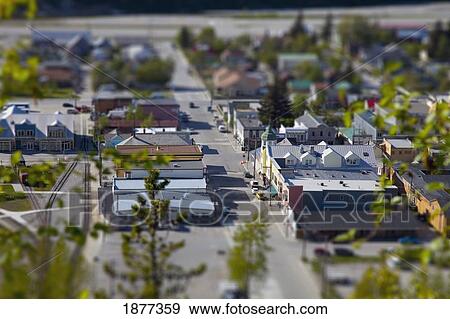 Stock Photo - Skagway, Alaska, United States Of America; A Miniature Model Of This Quaint Town In The Klondike Gold Rush National Historic Park. Fotosearch