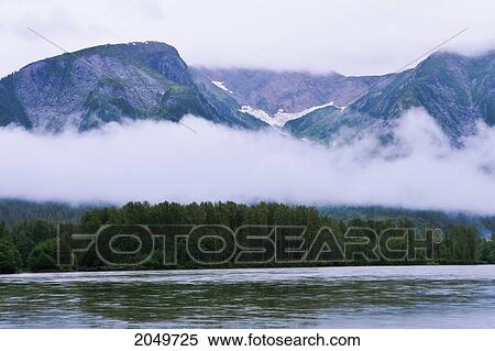 Skeena River, Fog And Mountains, British Columbia View Large Photo Image Stock Photography - Skeena River, Fog And Mountains, British Columbia. Fotosearch