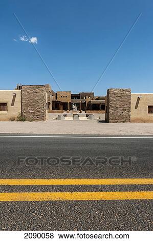 Stock Photo - Sky City Cultural Center And Haak'u Museum, Pueblo Of Acoma, New Mexico, Usa. Fotosearch