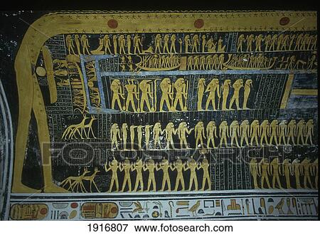 Stock Photo - Sky Goddess Nut Arched Protectively Over Earth And All Of Its Inhabitants At Tomb Of Ramesses Ix, Valley Of The Kings. Fotosearch