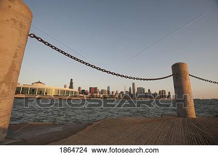 Picture - Skyline From Pier Of Chicago, Illinois, Usa. Fotosearch