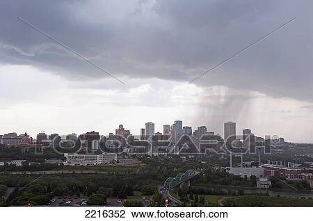 Skyline Of Edmonton With Storm Clouds; Edmonton Alberta Canada View Large Photo Image Stock Image - Skyline Of Edmonton With Storm Clouds; Edmonton Alberta Canada. Fotosearch