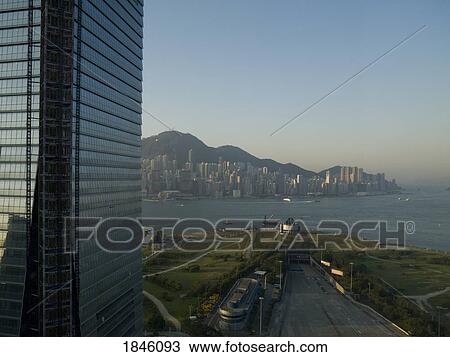 Skyscraper And View To Sea; Hong Kong, China View Large Photo Image Stock Image - Skyscraper And View To Sea; Hong Kong, China. Fotosearch