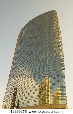 Skyscraper in the financial district; Milan, Lombardy, Italy View Large Photo Image Stock Photography - Skyscraper in the financial district; Milan, Lombardy, Italy. Fotosearch
