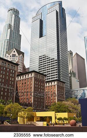 Stock Photography - Skyscrapers; California, Usa. Fotosearch