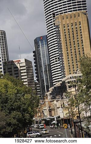 Skyscrapers In Downtown Sydney, Sydney, New South Wales, Australia View Large Photo Image Stock Photo - Skyscrapers In Downtown Sydney, Sydney, New South Wales, Australia. Fotosearch