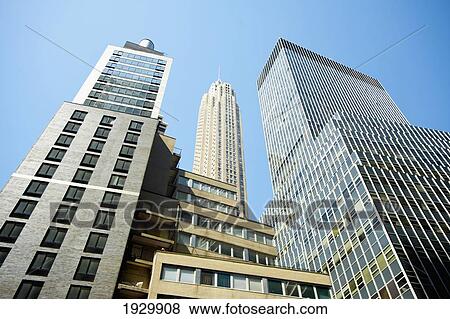 Skyscrapers In Wall Street, Financial District, Manhattan, New York, Usa View Large Photo Image Stock Photo - Skyscrapers In Wall Street, Financial District, Manhattan, New York, Usa. Fotosearch