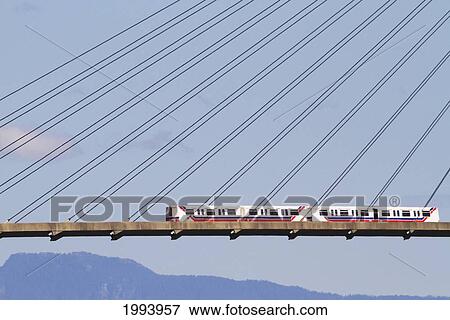 Skytrain Bridge And Pattullo Bridge, New Westminster, British Columbia, Canada View Large Photo Image Stock Photo - Skytrain Bridge And Pattullo Bridge, New Westminster, British Columbia, Canada. Fotosearch