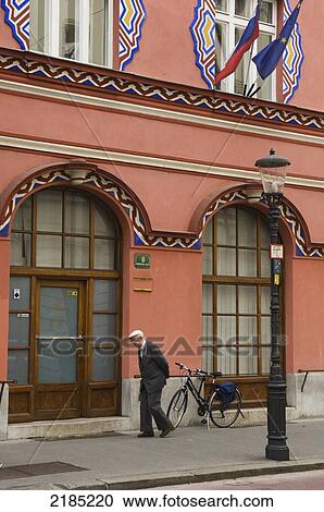 Slovenia, Exterior of former Cooperative Bank; Ljubljana View Large Photo Image Stock Image - Slovenia, Exterior of former Cooperative Bank; Ljubljana. Fotosearch