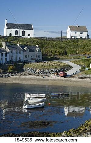 Small Boats In The Water Near Houses View Large Photo Image Stock Photograph - Small Boats In The Water Near Houses. Fotosearch