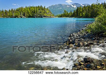 Small cascade into Skilak Lake, Kenai National Wildlife Refuge, Southcentral Alaska, Summer View Large Photo Image Stock Photo - Small cascade into Skilak Lake, Kenai National Wildlife Refuge, Southcentral Alaska, Summer. Fotosearch