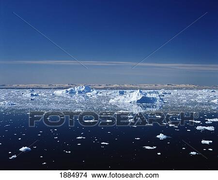 Small Icebergs In Disko Bay View Large Photo Image Picture - Small Icebergs In Disko Bay. Fotosearch