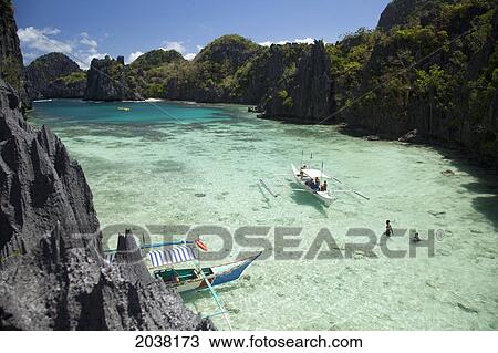 Small Lagoon Near El Nido And Corong Corong; Miniloc Island Bacuit Archipelago Palawan Philippines View Large Photo Image Stock Image - Small Lagoon Near El Nido And Corong Corong; Miniloc Island Bacuit Archipelago Palawan Philippines. Fotosearch