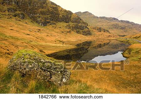 Small Lake; Scotland, Uk View Large Photo Image Stock Photograph - Small Lake; Scotland, Uk. Fotosearch