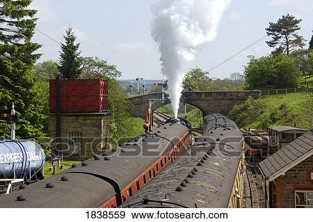 Small Train Station; Goathland, North Yorkshire, England, Uk View Large Photo Image Stock Photo - Small Train Station; Goathland, North Yorkshire, England, Uk. Fotosearch