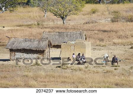 Small Village By The Canyon Des Makis, Isalo National Park, Fianarantsoa Province, Madagascar View Large Photo Image Stock Photo - Small Village By The Canyon Des Makis, Isalo National Park, Fianarantsoa Province, Madagascar. Fotosearch
