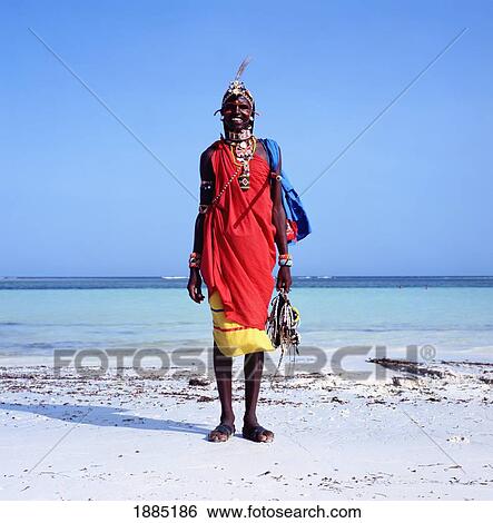 Smiling Samburu Tribesman On Diani Beach View Large Photo Image Stock Photograph - Smiling Samburu Tribesman On Diani Beach. Fotosearch