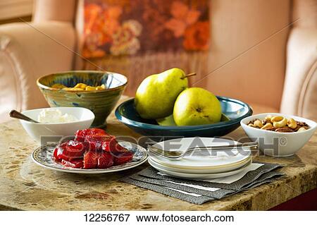 Snack of fruit, nuts and smoked salmon; Chilliwack, British Columbia, Canada View Large Photo Image Stock Photo - Snack of fruit, nuts and smoked salmon; Chilliwack, British Columbia, Canada. Fotosearch